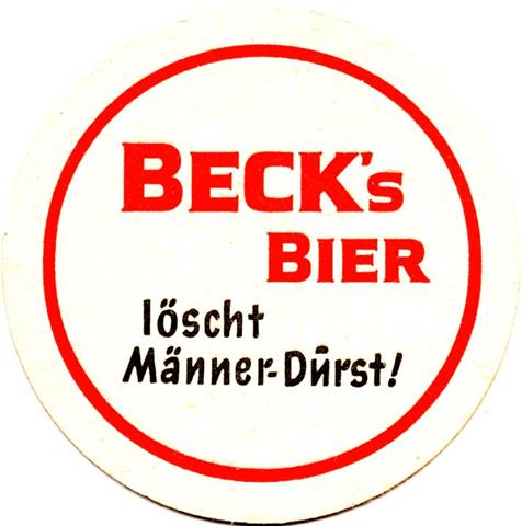bremen hb-hb becks in �ber 1-14a (rund180-l�scht m�nnerdurst-schwarzrot) 